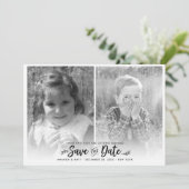 Bewaar de datum, kinderen trouwen, foto save the date (Staand voorkant)