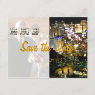 Bewaar de datum Las Vegas Aankondigingskaart