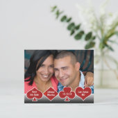 Bewaar de datum (Las Vegas) Fotoaankondiging Kaart (Staand voorkant)