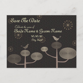 Bewaar de datum Love Bird Invitation Briefkaart