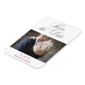 Bewaar de datum magneet strand persoonlijk foto (Linkerzijde)