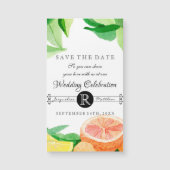 Bewaar de datum Magneten Citrusvruchten Citroen Si (Voorkant)