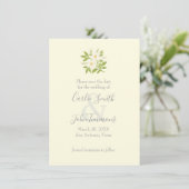 Bewaar de datum met witte bloemen save the date (Staand voorkant)