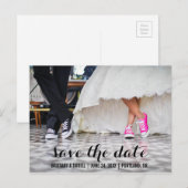 Bewaar de datum Modern Verloving Briefkaart S (Voorkant / Achterkant)