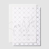 Bewaar de datum Moderne Typografie Overlay Vellum Uitnodigingen (Offset (Uitnodiging))