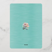 Bewaar de datum oktober 2026 Trouwdag Folie Uitnodiging (Achterkant)