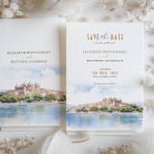 Bewaar de datum Palma de Mallorca Spanje Bestemmin Kaart