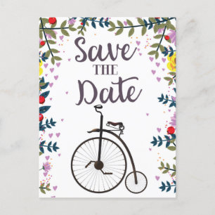 Bewaar de datum Penny Farthing Briefkaart