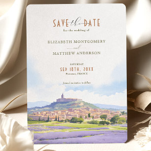 Bewaar de datum Provence Frankrijk Bestemming Kaart