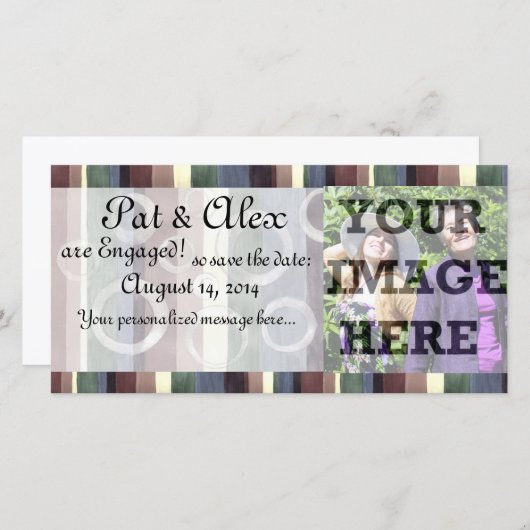 Bewaar de datum - Rainbow 3 Save The Date (Voorkant / Achterkant)