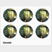 Bewaar de datum ronde sticker (Vel)