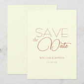 Bewaar de datum save the date (Voorkant / Achterkant)