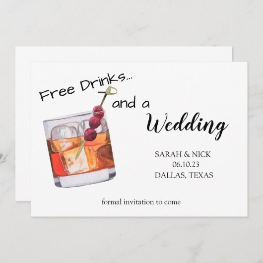 Bewaar de datum save the date (Voorkant / Achterkant)