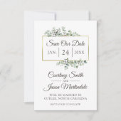 Bewaar de datum Southern Cotton Country Wedding Ka Kaart (Voorkant)