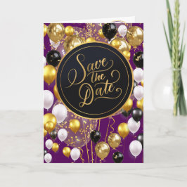 Bewaar de datum (Spreuken 18:22) Paarse/Goud/Wit Kaart
