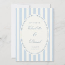 Bewaar de datum streep aangepaste kustblauw