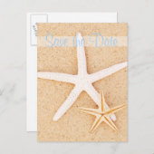 Bewaar de datum Twin Starfish Briefkaart (Voorkant / Achterkant)