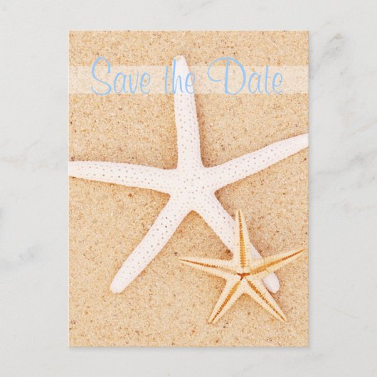 Bewaar de datum Twin Starfish Briefkaart (Voorkant)
