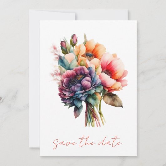 Bewaar de datum van de bruiloft uitnodiging. Huwel Kaart (Voorkant)