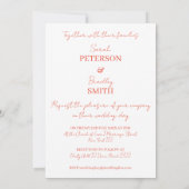 Bewaar de datum van de bruiloft uitnodiging. Huwel Kaart (Achterkant)