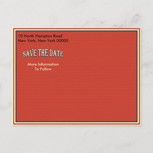 Bewaar de datum van pensionering Aankondigingskaart (Achterkant)