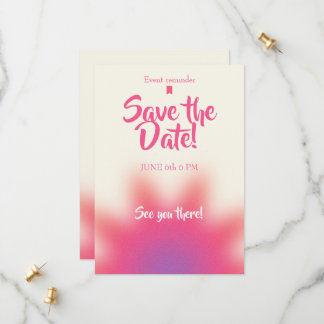 Bewaar de datum verjaardagsuitnodiging save the date
