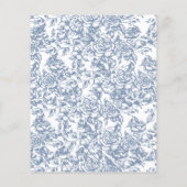 Bewaar de datum Victoriaans Floral Dusty Wedding (Achterkant)