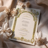 Bewaar de datum Victoriaans Royal Elegance bruilof Kaart