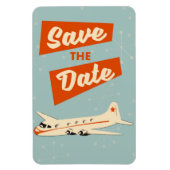 Bewaar de datum vintage reisposter magneet (Verticaal)