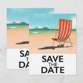 Bewaar de datum vintage strandstoel (Voorkant / Achterkant)