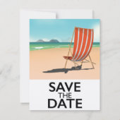 Bewaar de datum vintage strandstoel (Achterkant)