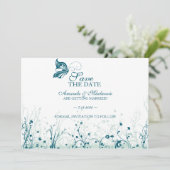 Bewaar de datum ~ Vlindertuin 6 Save The Date (Staand voorkant)