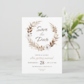 "Bewaar de datum voor onze grote dag: [Couple's Na Kaart (Staand voorkant)