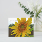 Bewaar de datum Zonnebloem briefkaart (Staand voorkant)