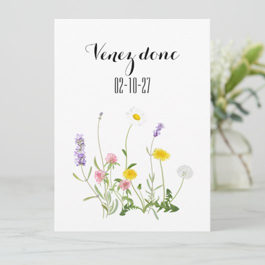 Bewaar de datumkaart, rustieke bruiloft, boho brui kaart (Staand voorkant)