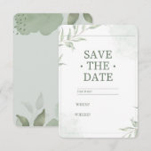 Bewaar de datumkaart save the date (Voorkant / Achterkant)
