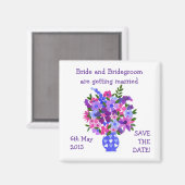  Bewaar de Datummagneet, Boeket Magneet (Voorkant / Achterkant)