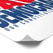 Bewaar de democratie, onze grondwet poster (Hoek)