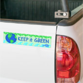 Bewaar de groene ruimte Kunst Bumpersticker (Op Truck)