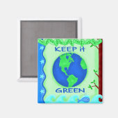 Bewaar de groene ruimte Kunst Magneet (Voorkant / Achterkant)