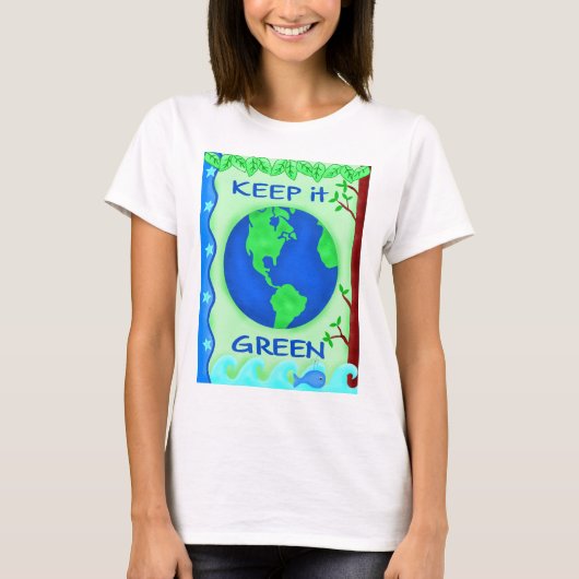 Bewaar de groene ruimte Kunst T-shirt (Voorkant)