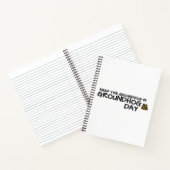 Bewaar de grondhog in Groundhog Day Notitieboek (Binnen)