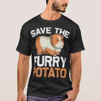 Bewaar de harige aardappel cavia _7 t-shirt