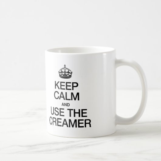 BEWAAR DE KALK EN GEBRUIK DE CREAMER KOFFIEMOK (Rechts)