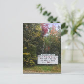 bewaar de maïsgroen briefkaart (Staand voorkant)