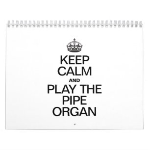 BEWAAR DE PIPE-ORGAN EN SPEEL DE KNOP VAN DE PIPE. KALENDER