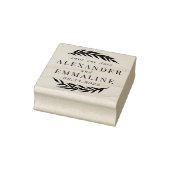 Bewaar de trouwdatum van het echtpaar 	rubberstempel (Stempel)