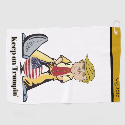 Bewaar de Trumpin. Golfhanddoek (Horizontaal)