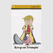 Bewaar de Trumpin. Golfhanddoek (Voorkant)