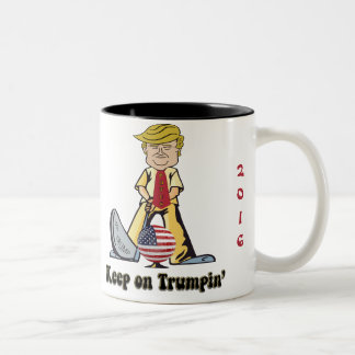 Bewaar de Trumpin. Tweekleurige Koffiemok
